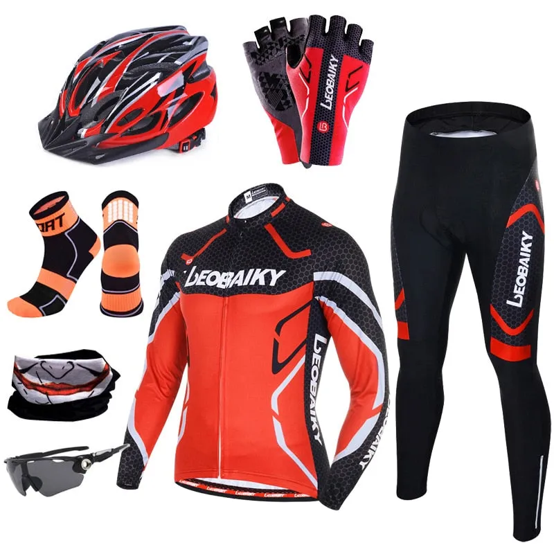 HQ Pro Bicycle Jersey Padded Breathable Sportswear Complete Kits