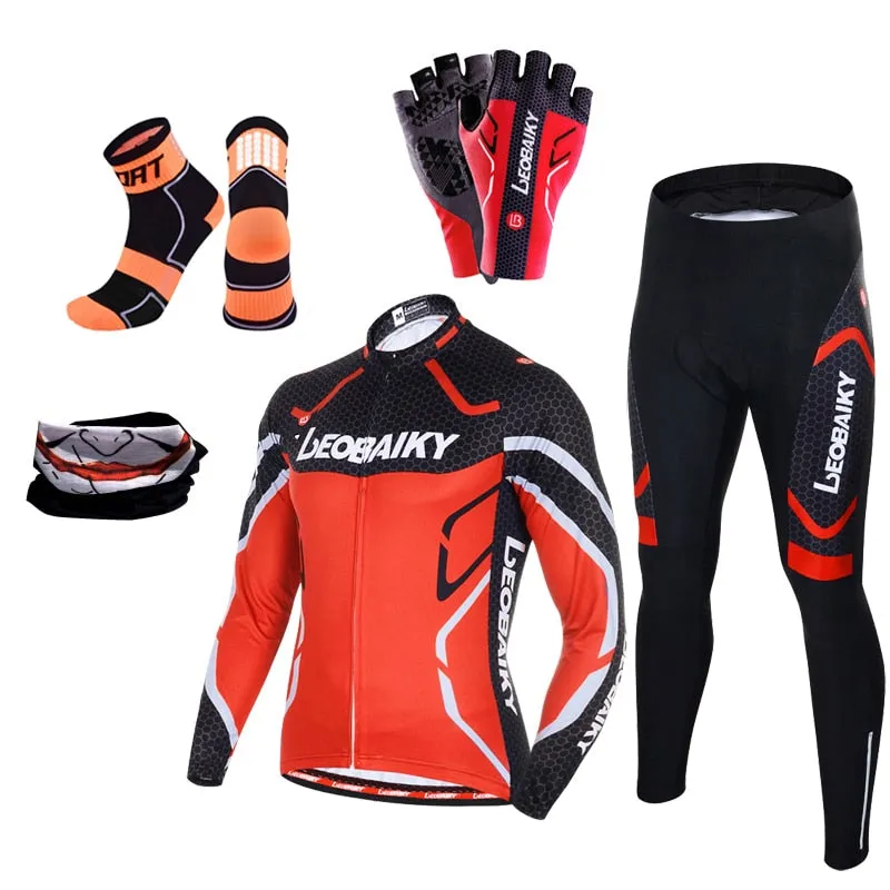 HQ Pro Bicycle Jersey Padded Breathable Sportswear Complete Kits