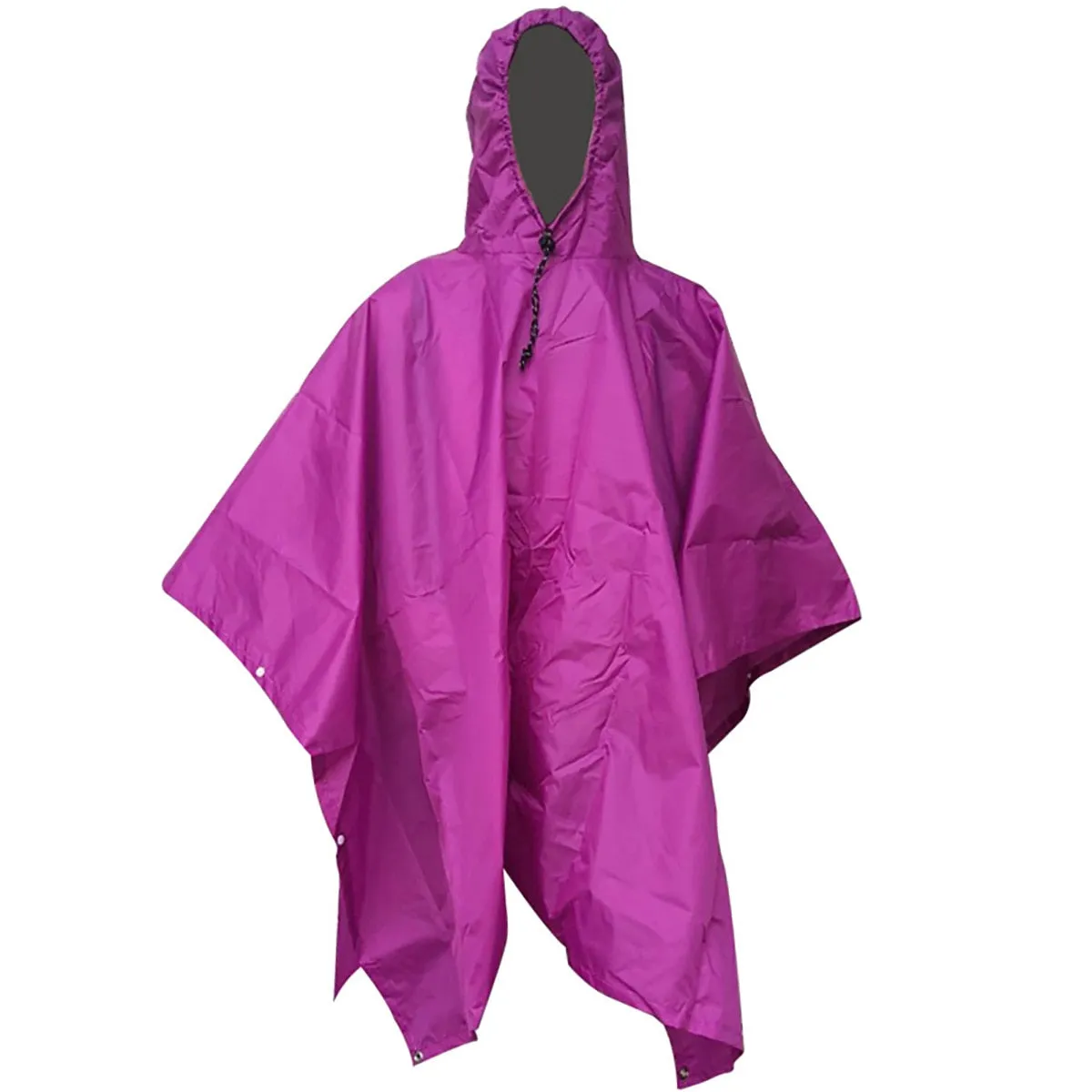 HULIANFU Portable Multifunctional 3 In 1 Rain Coat Hiking Camping Raincoat Poncho Mat Awning Durable Outdoor Activity Rain Gear Supplie