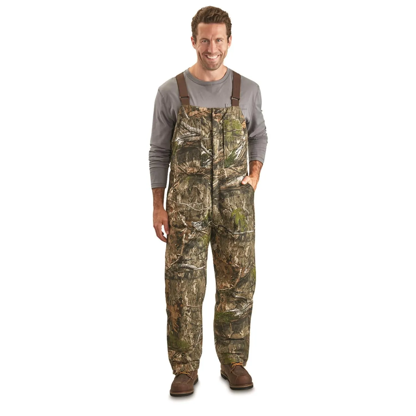 HUNTRITE Men's Hunting Bibs Camouflage, Insulated Camo Overalls and Pants