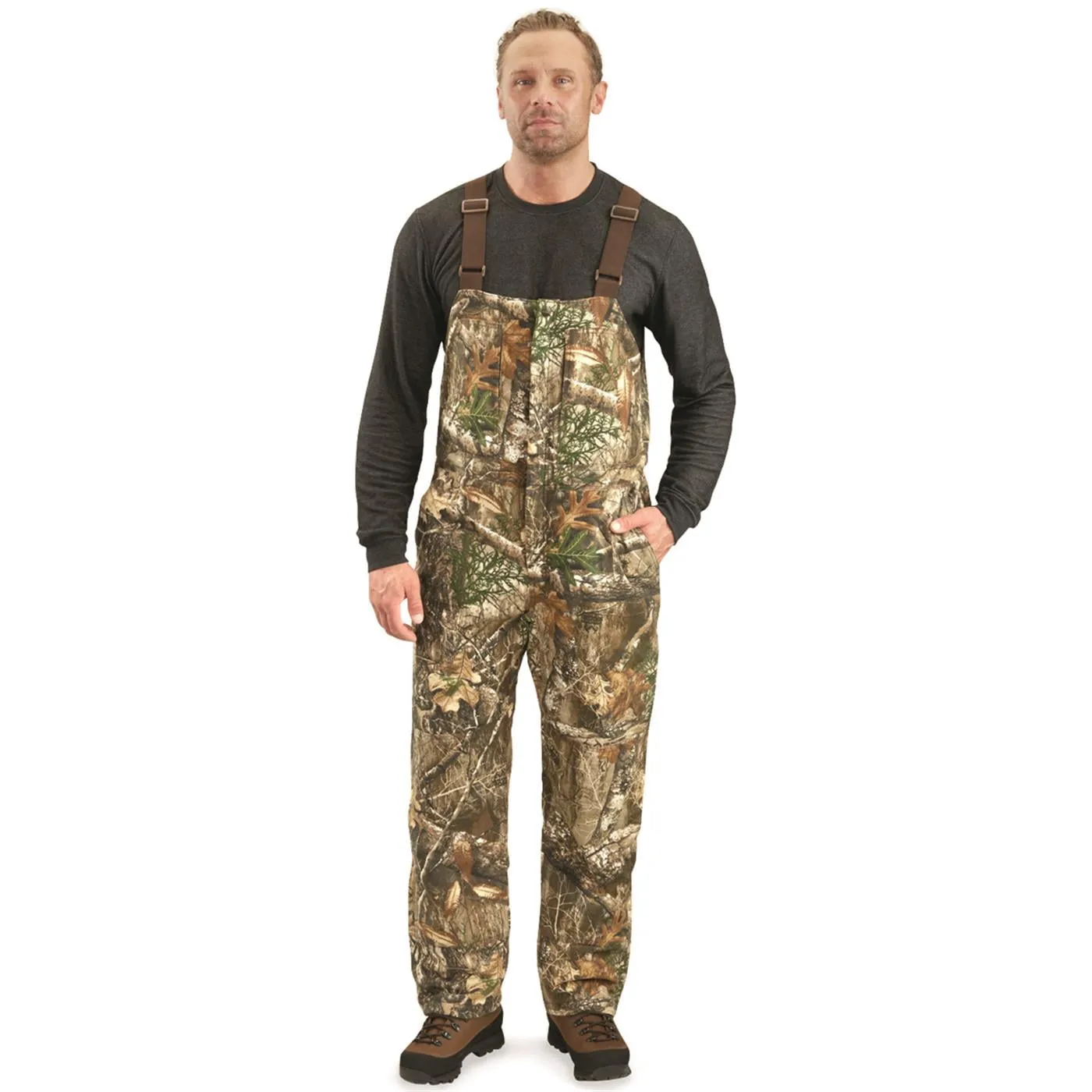 HUNTRITE Men's Hunting Bibs Camouflage, Insulated Camo Overalls and Pants