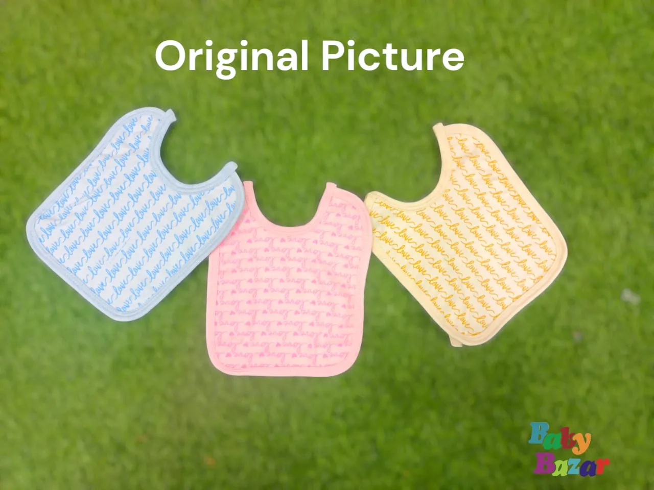 Imported Quality Baby Bibs Soft Waterproof & Stylish Design (Set of 3)
