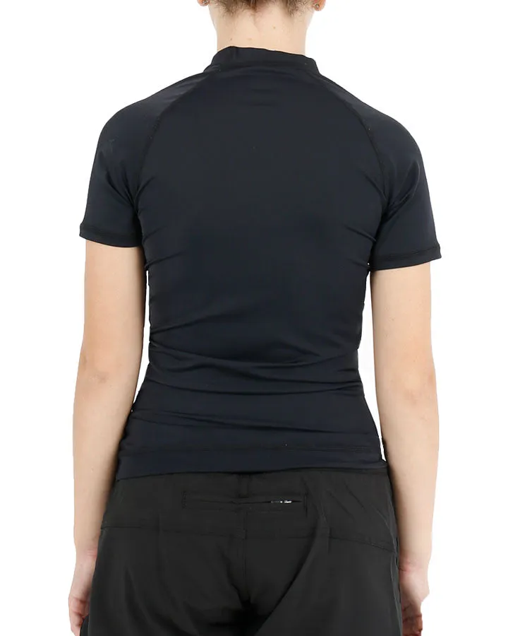 Jetpilot Corp Youth Girls S/S Rashie - Black