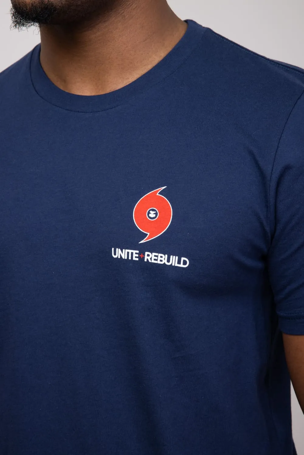 Jetty Hurricane Helene Relief Tee for Men in Navy | SDHELE-MTNVY