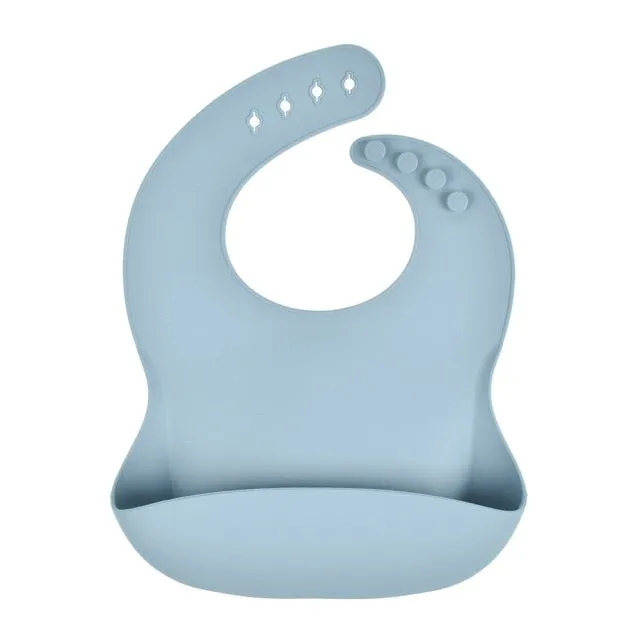 KE 1 PC Silicon Lunch Apron Baby Bib