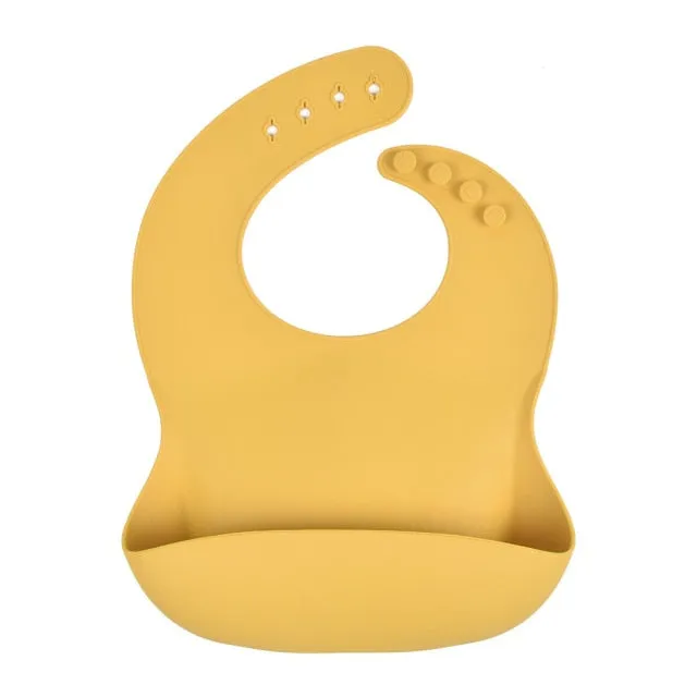 KE 1 PC Silicon Lunch Apron Baby Bib