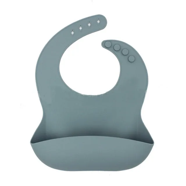 KE 1 PC Silicon Lunch Apron Baby Bib