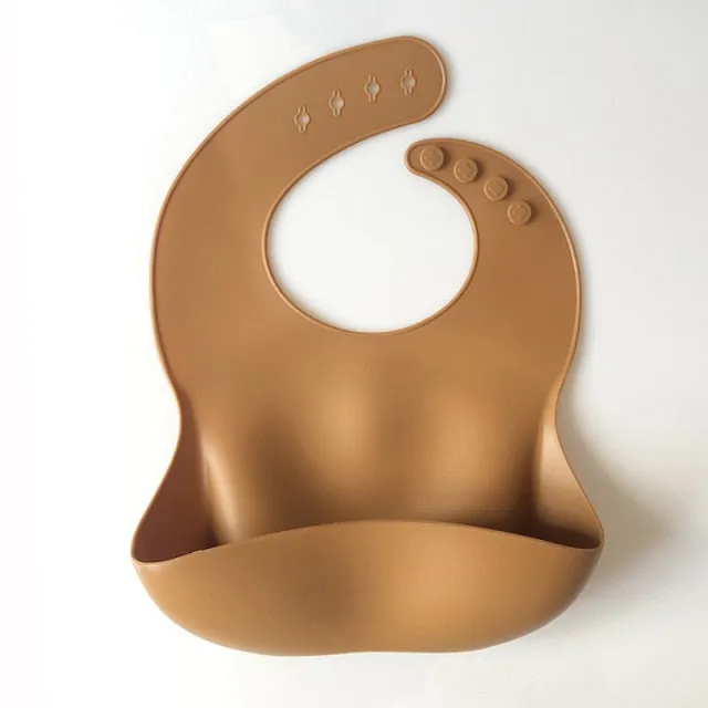 KE 1 PC Silicon Lunch Apron Baby Bib