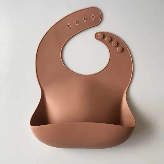 KE 1 PC Silicon Lunch Apron Baby Bib