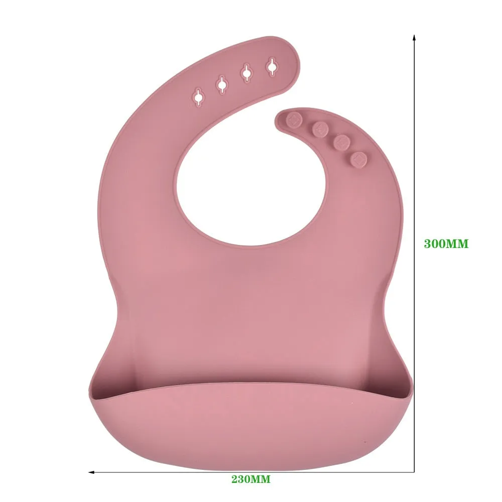 KE 1 PC Silicon Lunch Apron Baby Bib