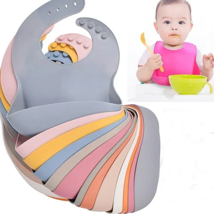 KE 1 PC Silicon Lunch Apron Baby Bib