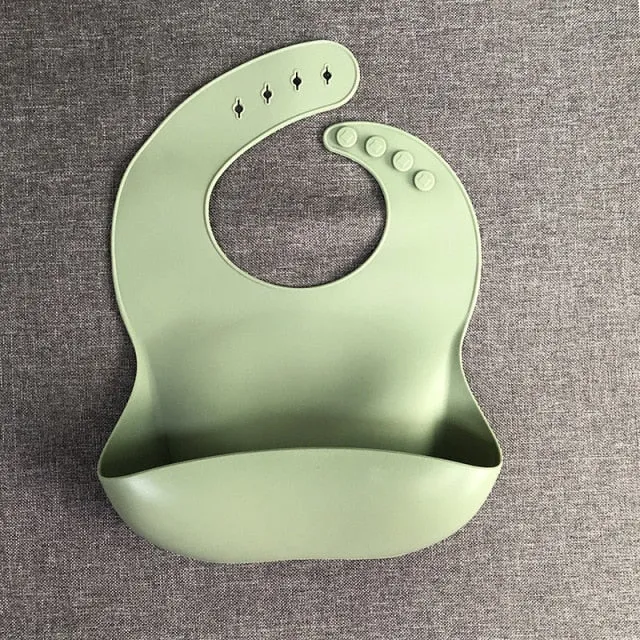 KE 1 PC Silicon Lunch Apron Baby Bib