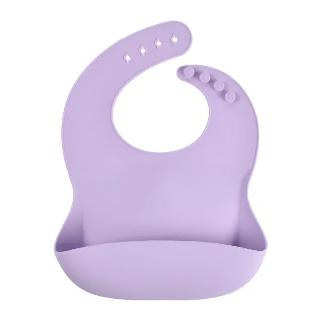 KE 1 PC Silicon Lunch Apron Baby Bib