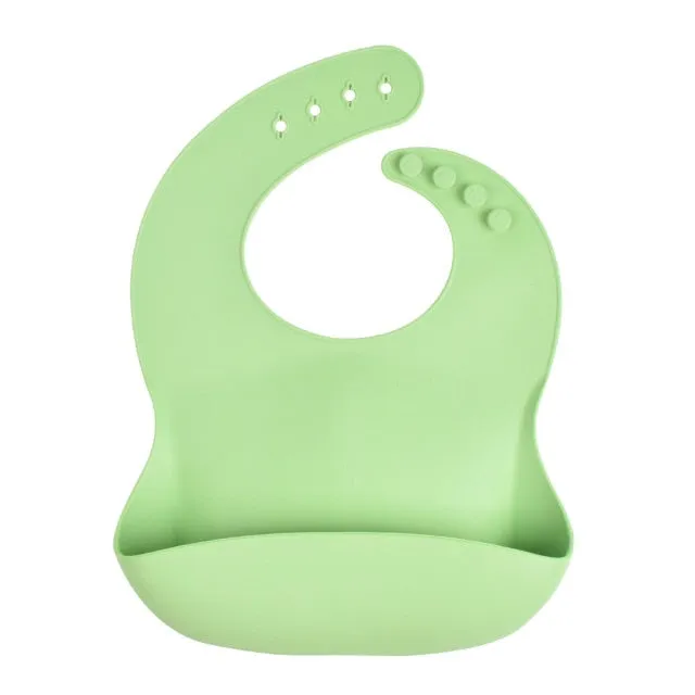 KE 1 PC Silicon Lunch Apron Baby Bib