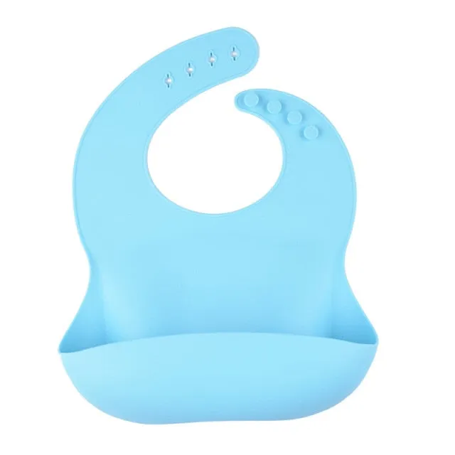 KE 1 PC Silicon Lunch Apron Baby Bib