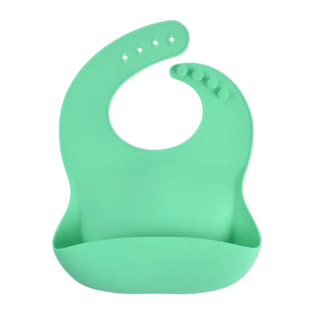 KE 1 PC Silicon Lunch Apron Baby Bib