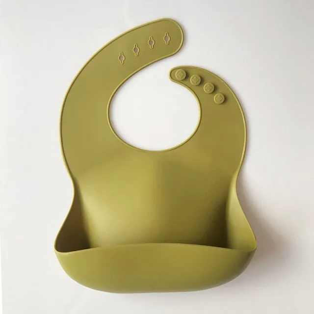 KE 1 PC Silicon Lunch Apron Baby Bib
