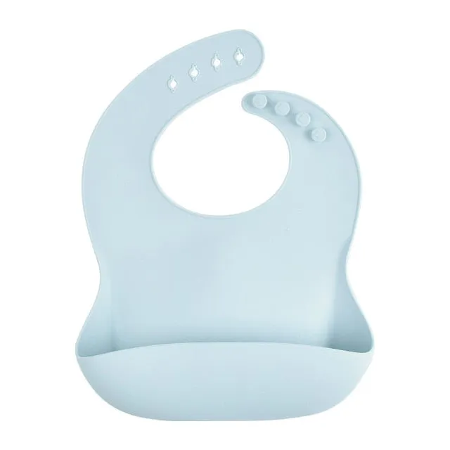 KE 1 PC Silicon Lunch Apron Baby Bib