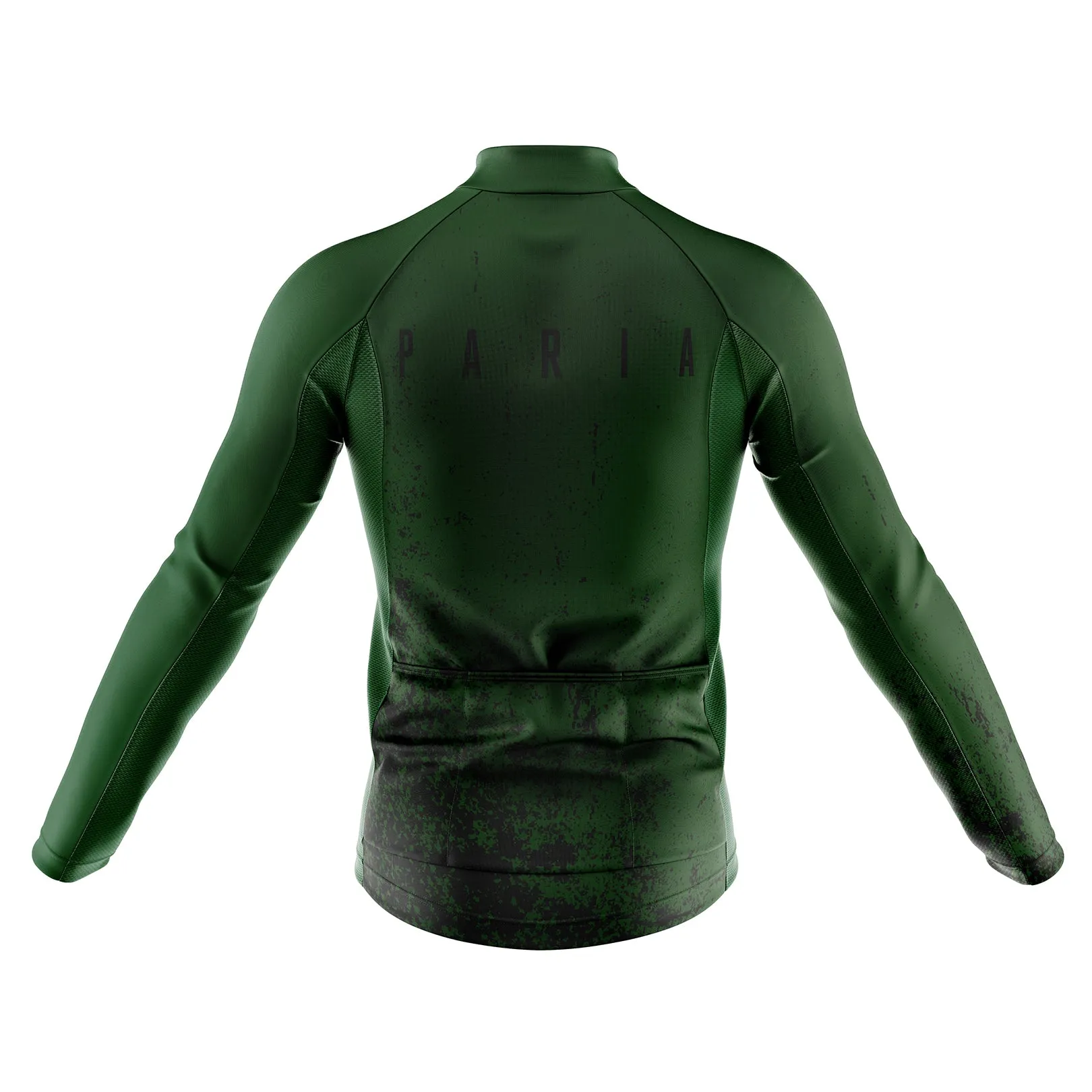 Khaki Green Long Sleeve Aero Cycling Jersey
