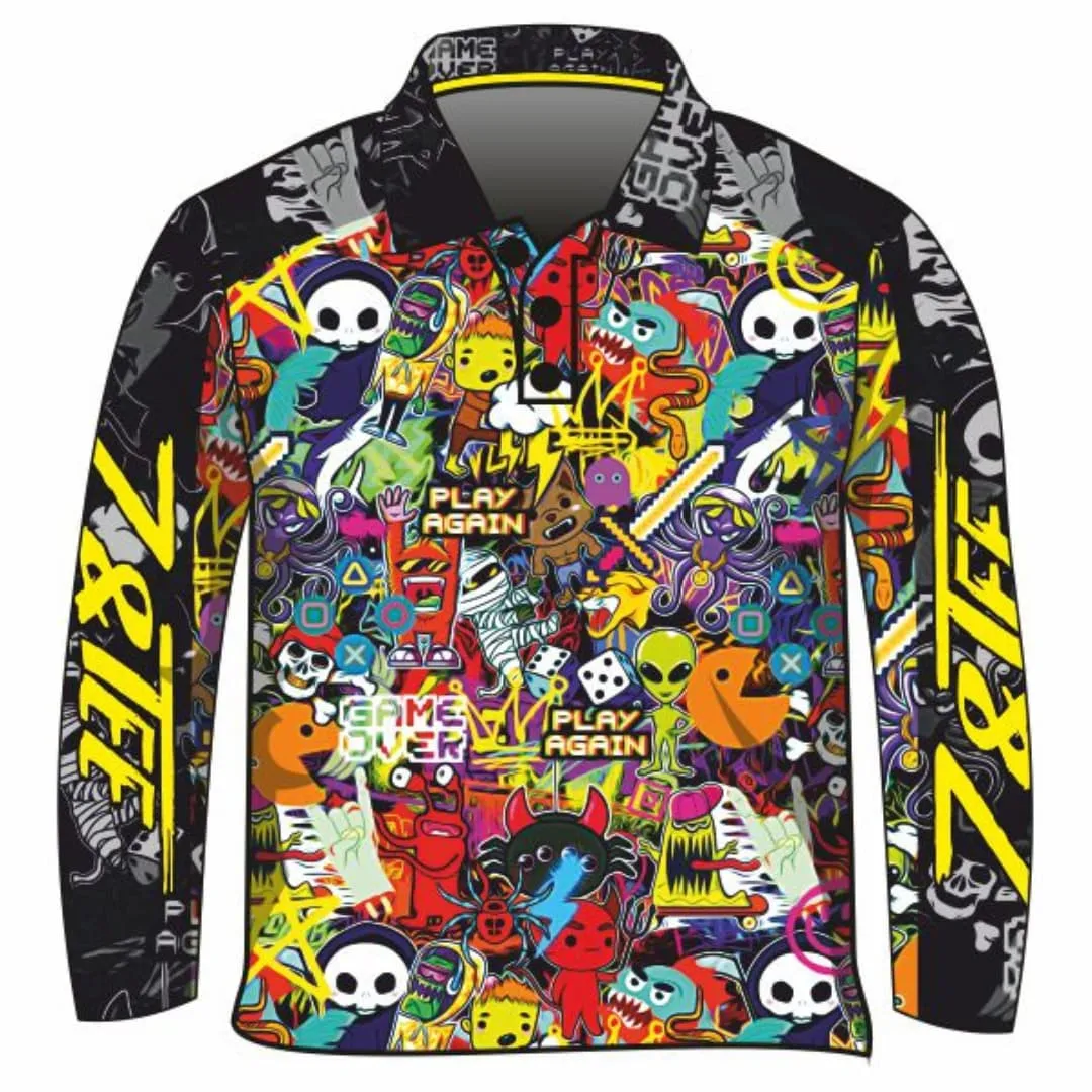 Kids | Graffiti Yellow Fishing Shirt