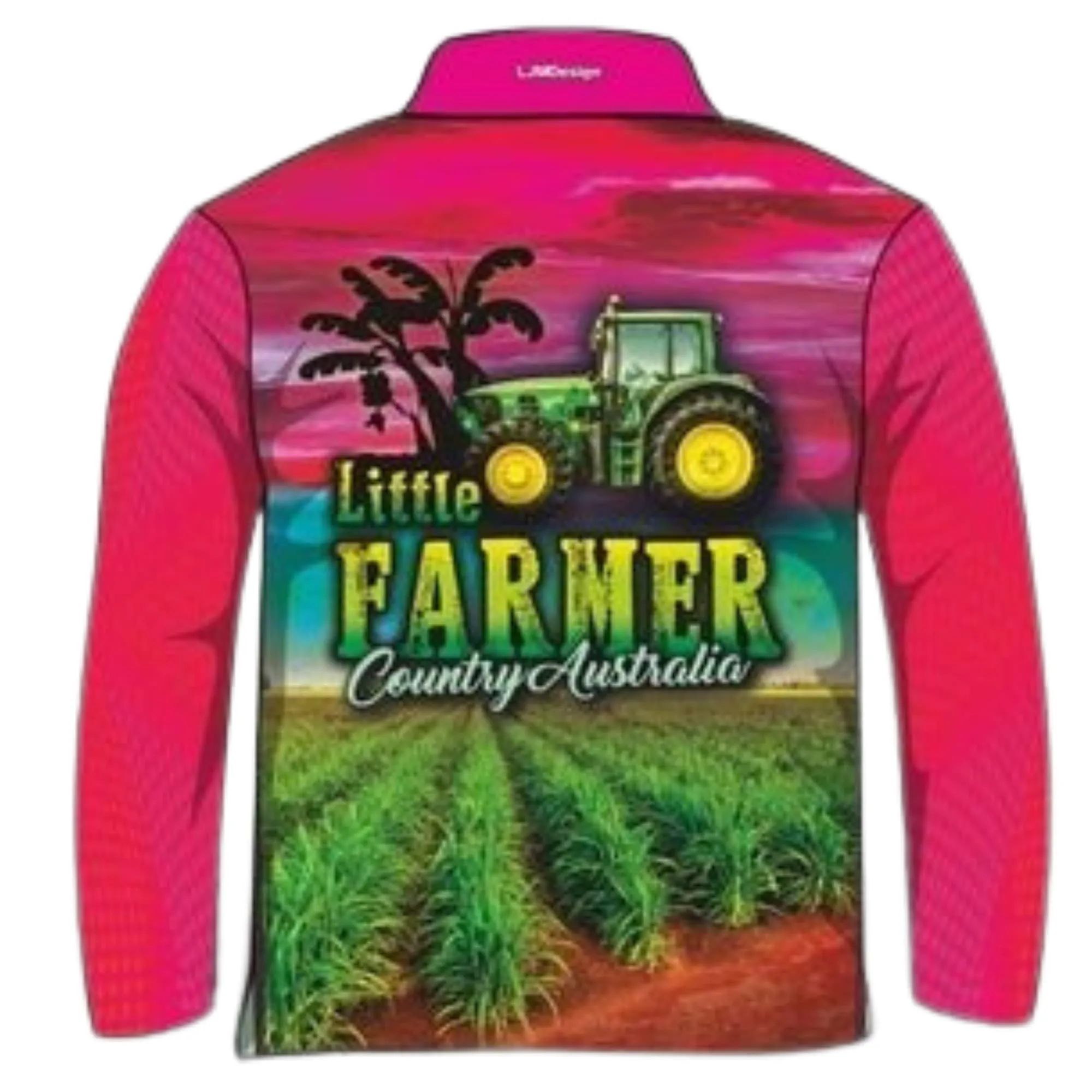 Kids | Little Farmer Pink Fishing Shirt ★Pre-Order★