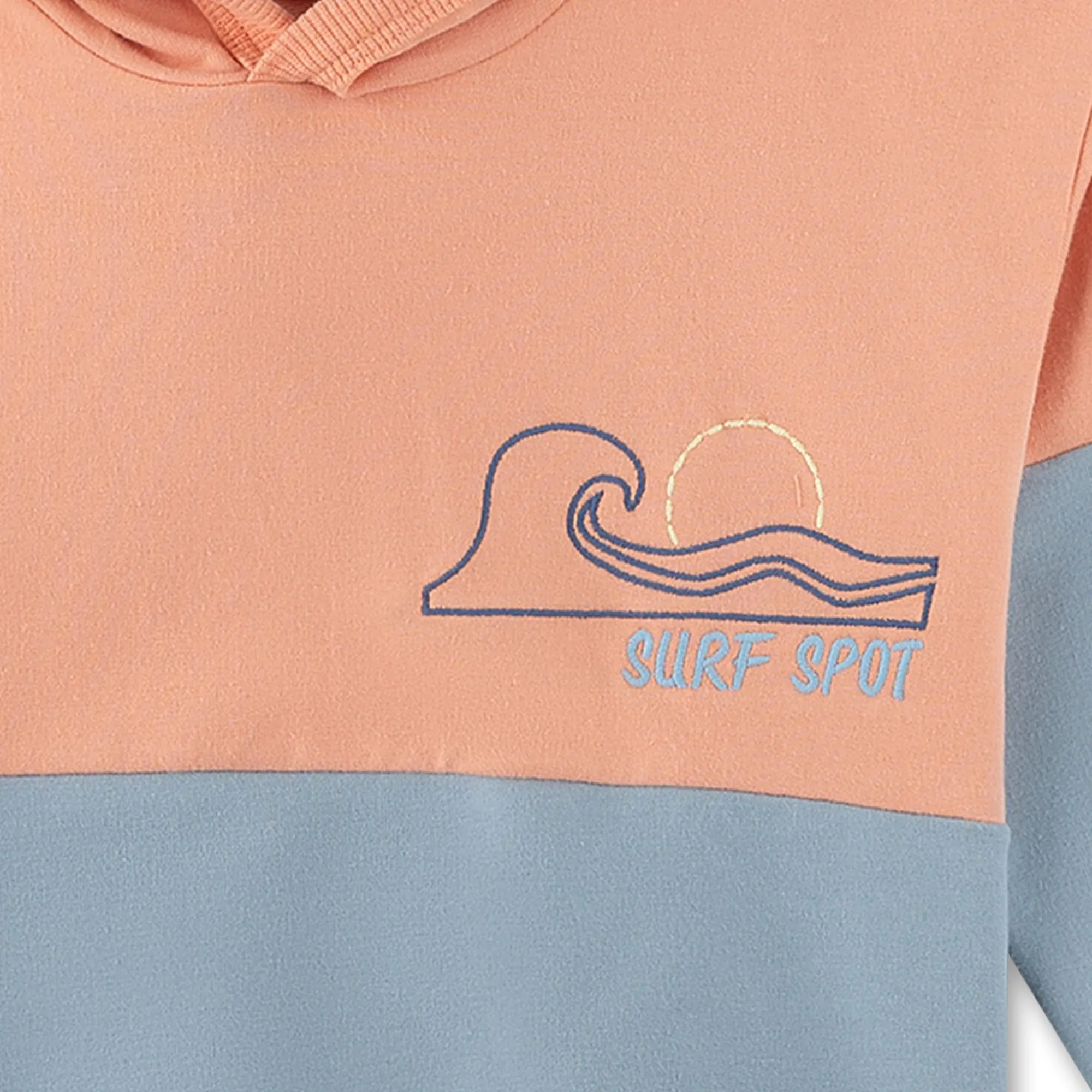 Kinder Kapuzensweatshirt mit UV Schutz 30  aus Bio-Baumwolle GOTS