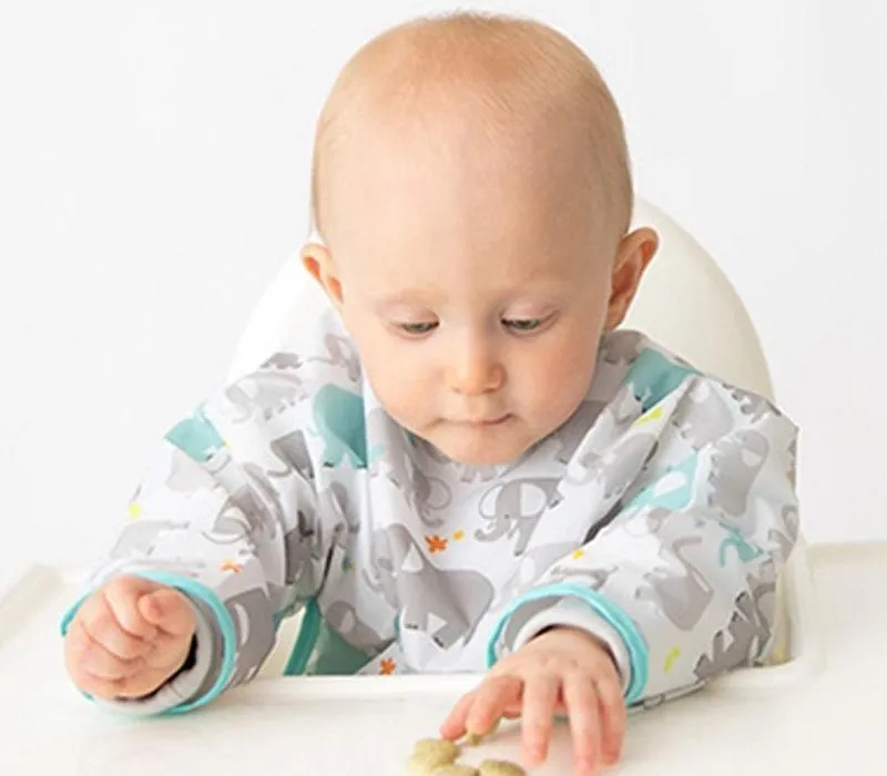 Kushies Cleanbib with Sleeves  | Size 12-24m