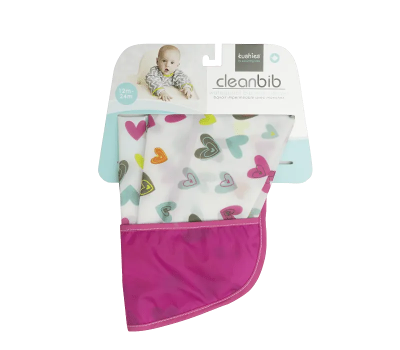Kushies Cleanbib with Sleeves  | Size 12-24m