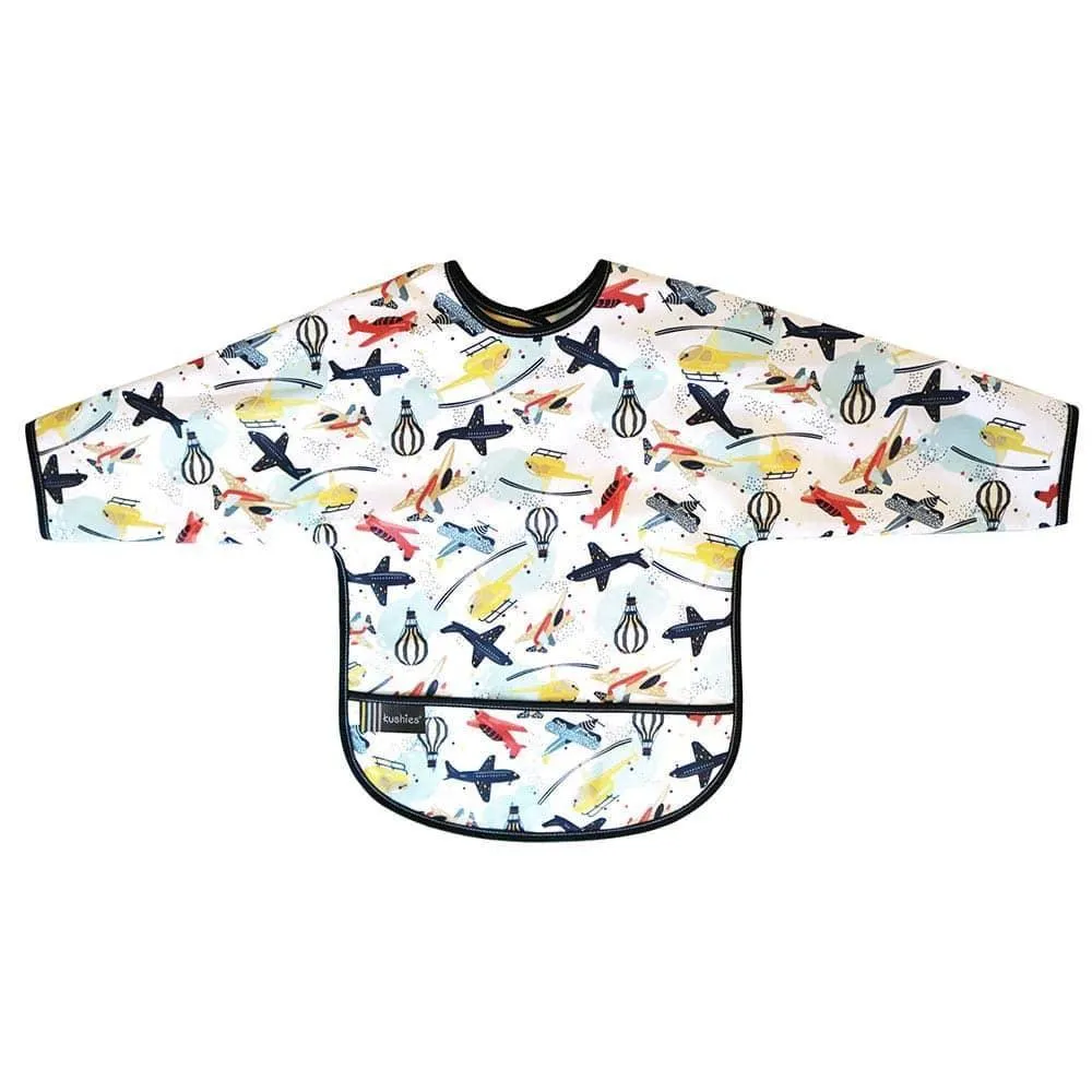 Kushies Cleanbib with Sleeves  | Size 6-12m