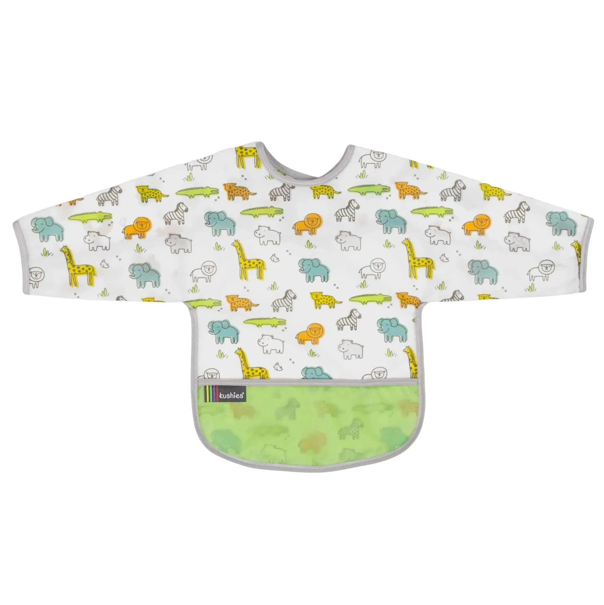 Kushies Cleanbib with Sleeves  | Size 6-12m