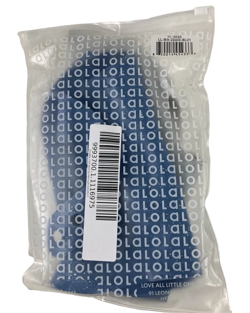 Lalo The Bib 2 Pack, Blueberry