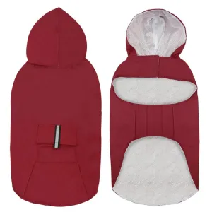 Large Hooded Dog Raincoat