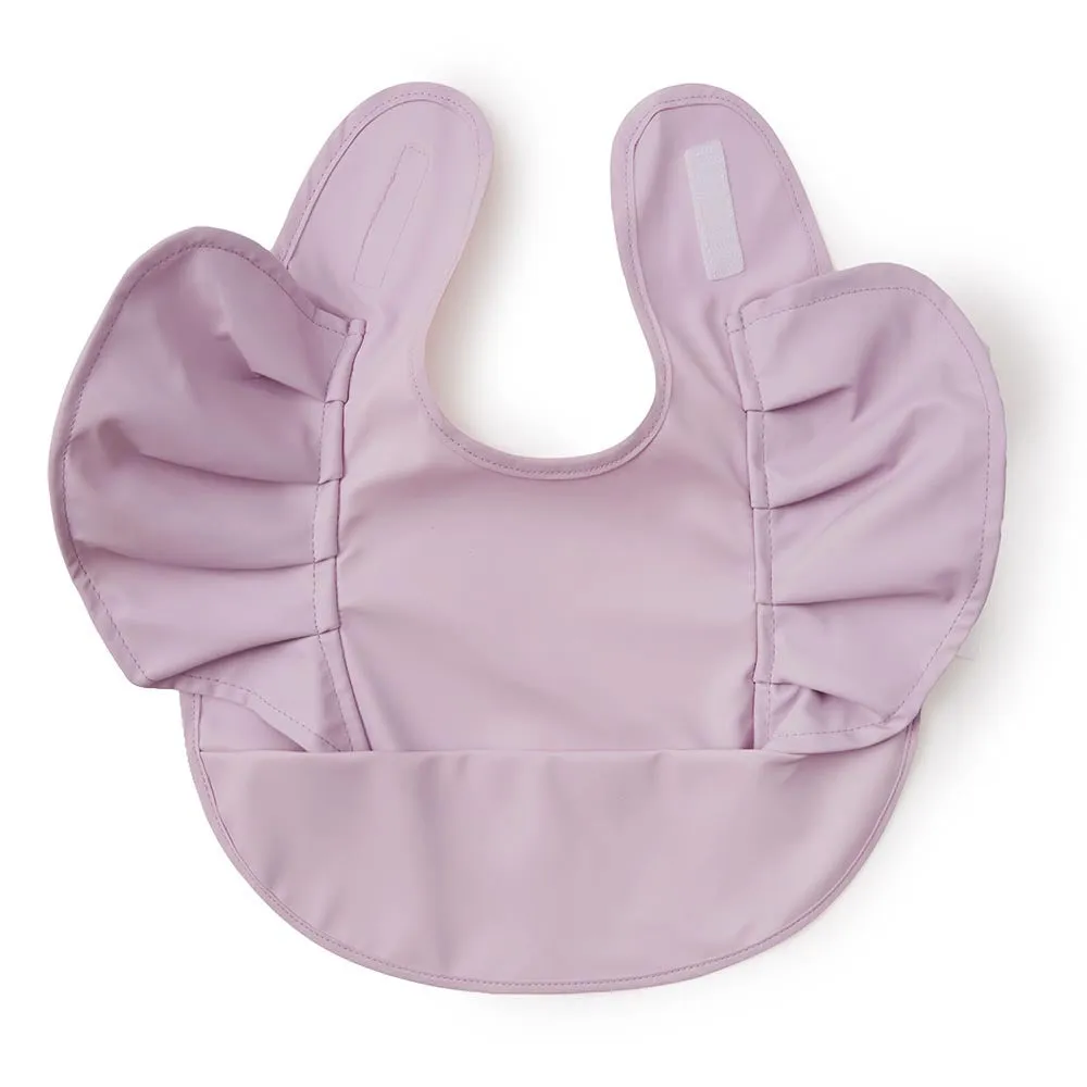 Lavender Frill | Snuggle Hunny Feeding Bib