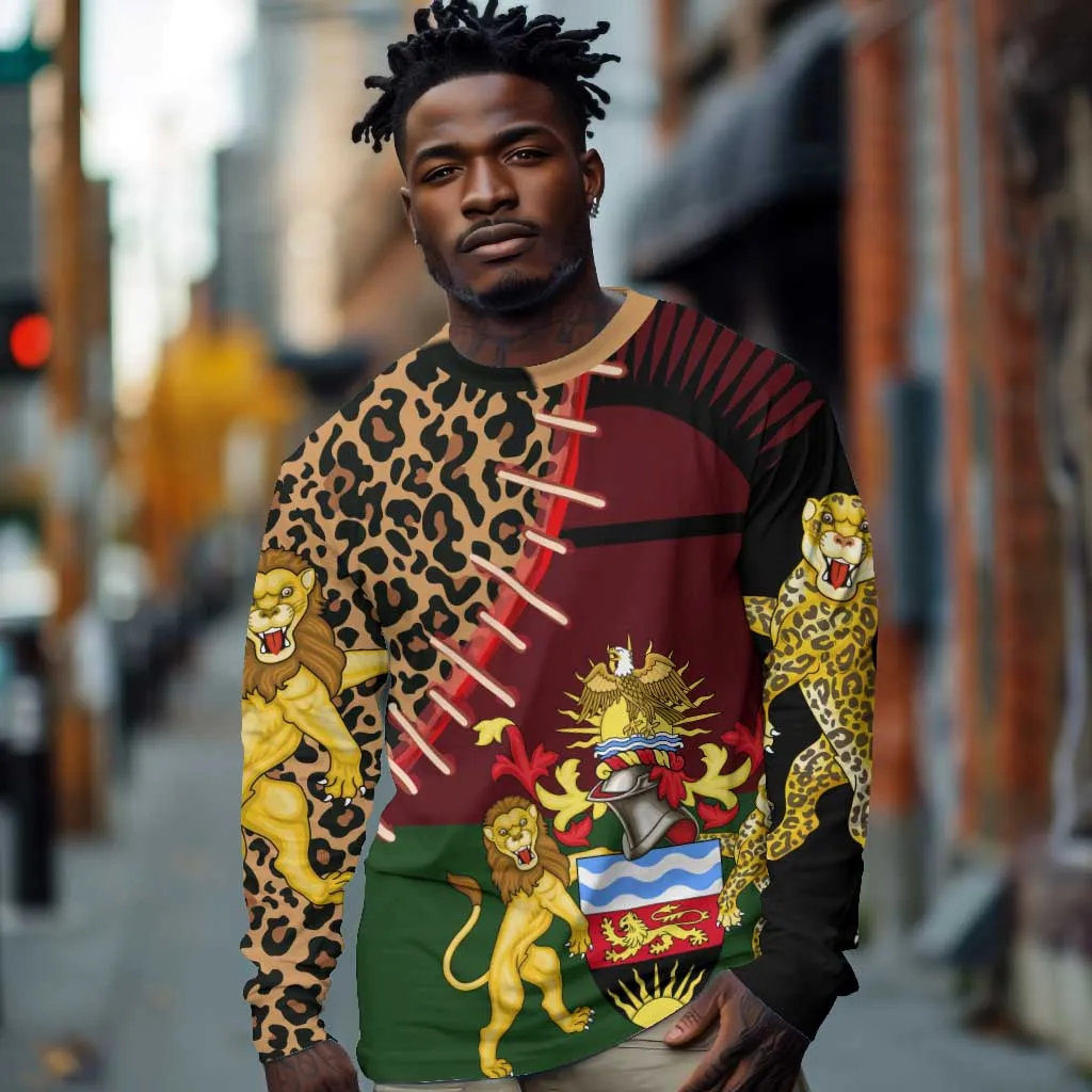 Leopard and Lion Malawi Long Sleeve Shirt Unity and Freedom TS04