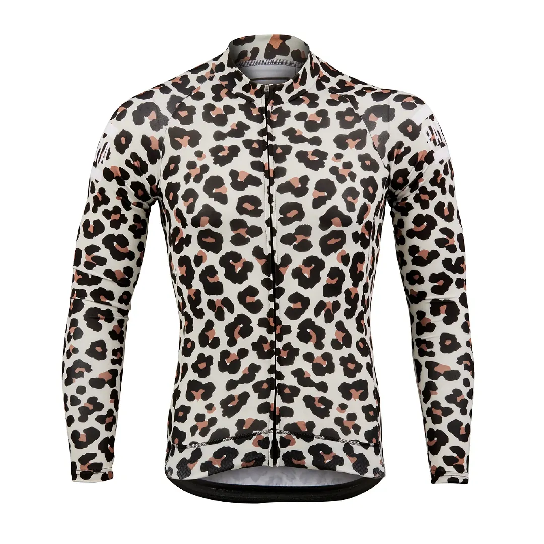 Leopard Print Aero Long Sleeve Jersey