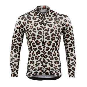 Leopard Print Aero Long Sleeve Jersey