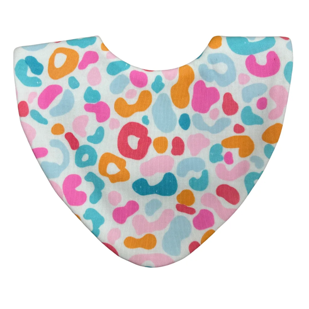 Leopard Print Bundle of 3 Waterproof Dribble Bibs