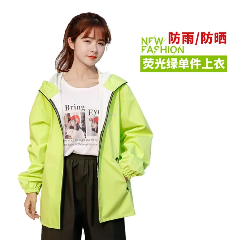 Lightweight Hooded Raincoat and Pant Suit - Waterproof Polyester Rainwear for Motorcycle, Cycling, Hiking, and Travel