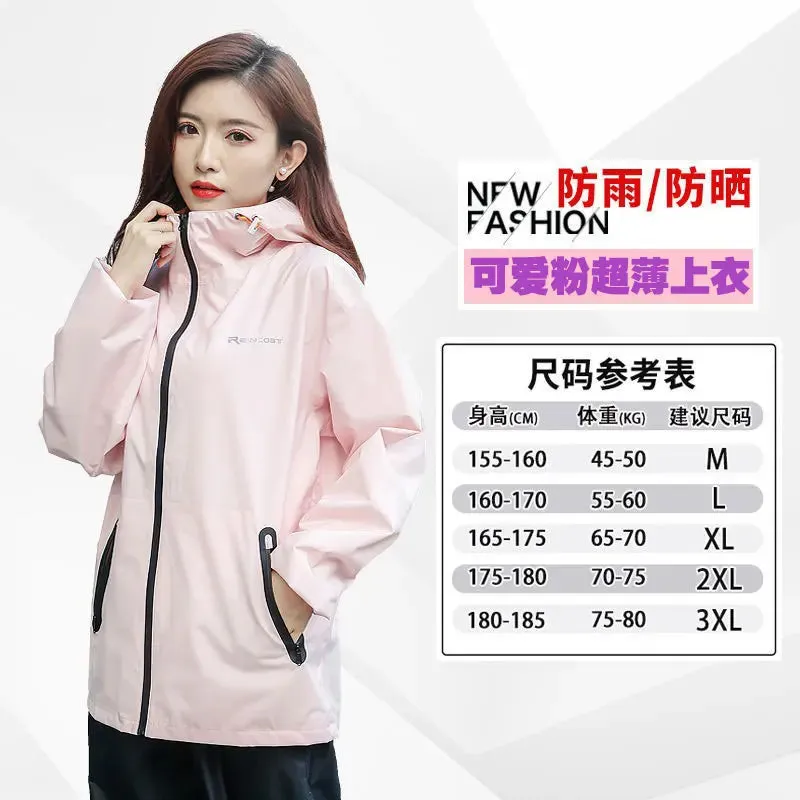 Lightweight Hooded Raincoat and Pant Suit - Waterproof Polyester Rainwear for Motorcycle, Cycling, Hiking, and Travel
