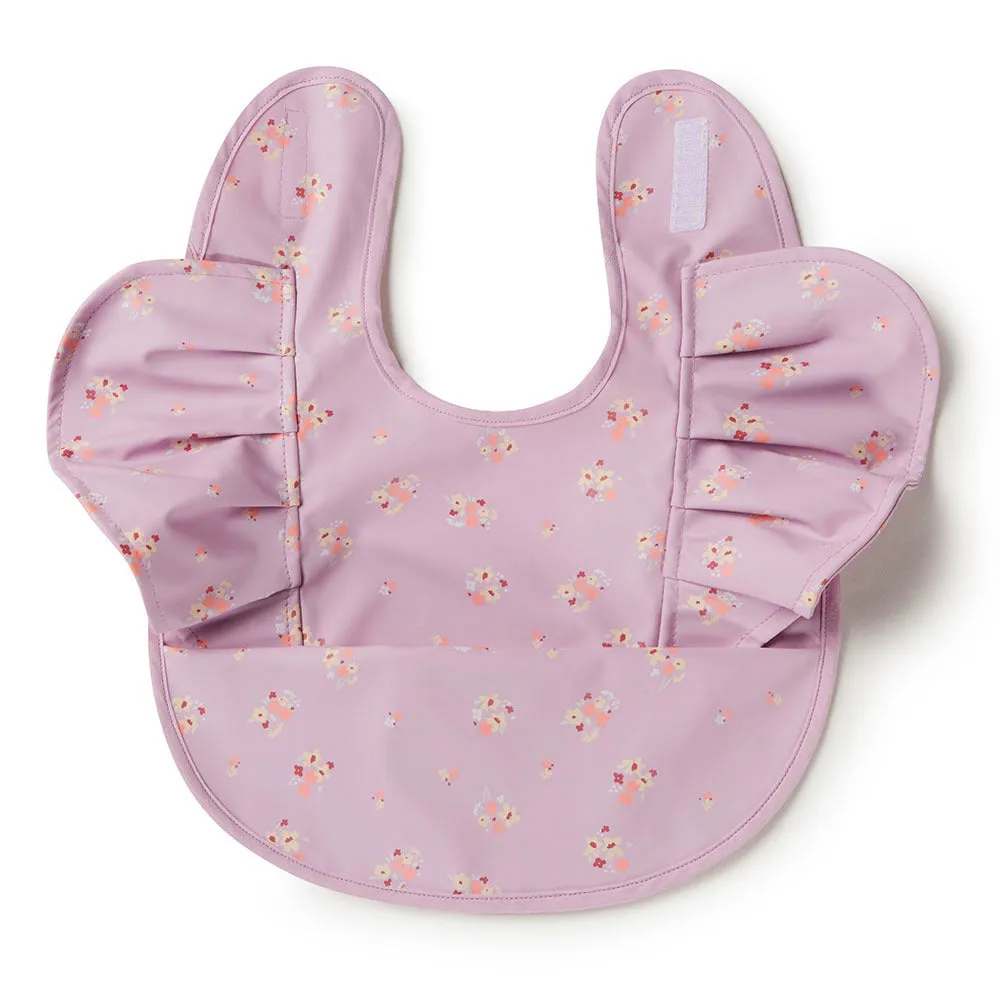 Lilac Bloom Frill | Snuggle Hunny Feeding Bib