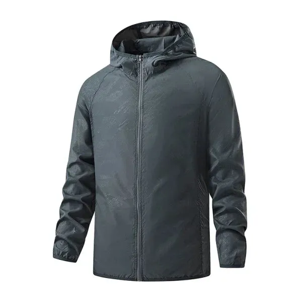 LNGXO Unisex Waterproof Hiking Jacket with Sun Protection Windbreaker