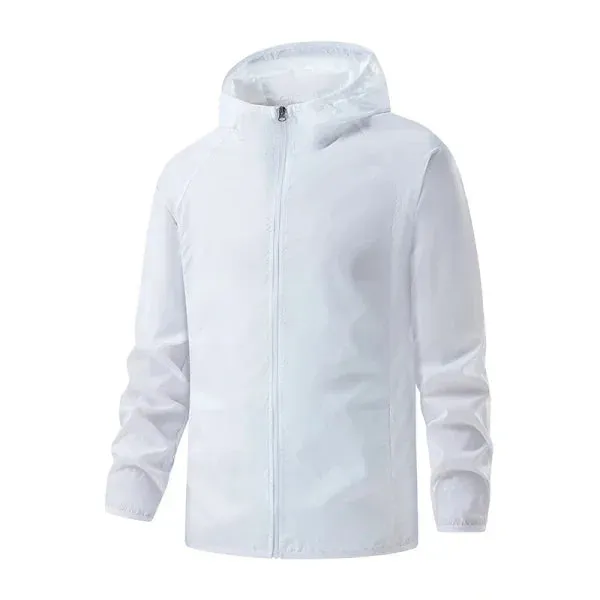 LNGXO Unisex Waterproof Hiking Jacket with Sun Protection Windbreaker