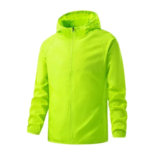 LNGXO Unisex Waterproof Hiking Jacket with Sun Protection Windbreaker