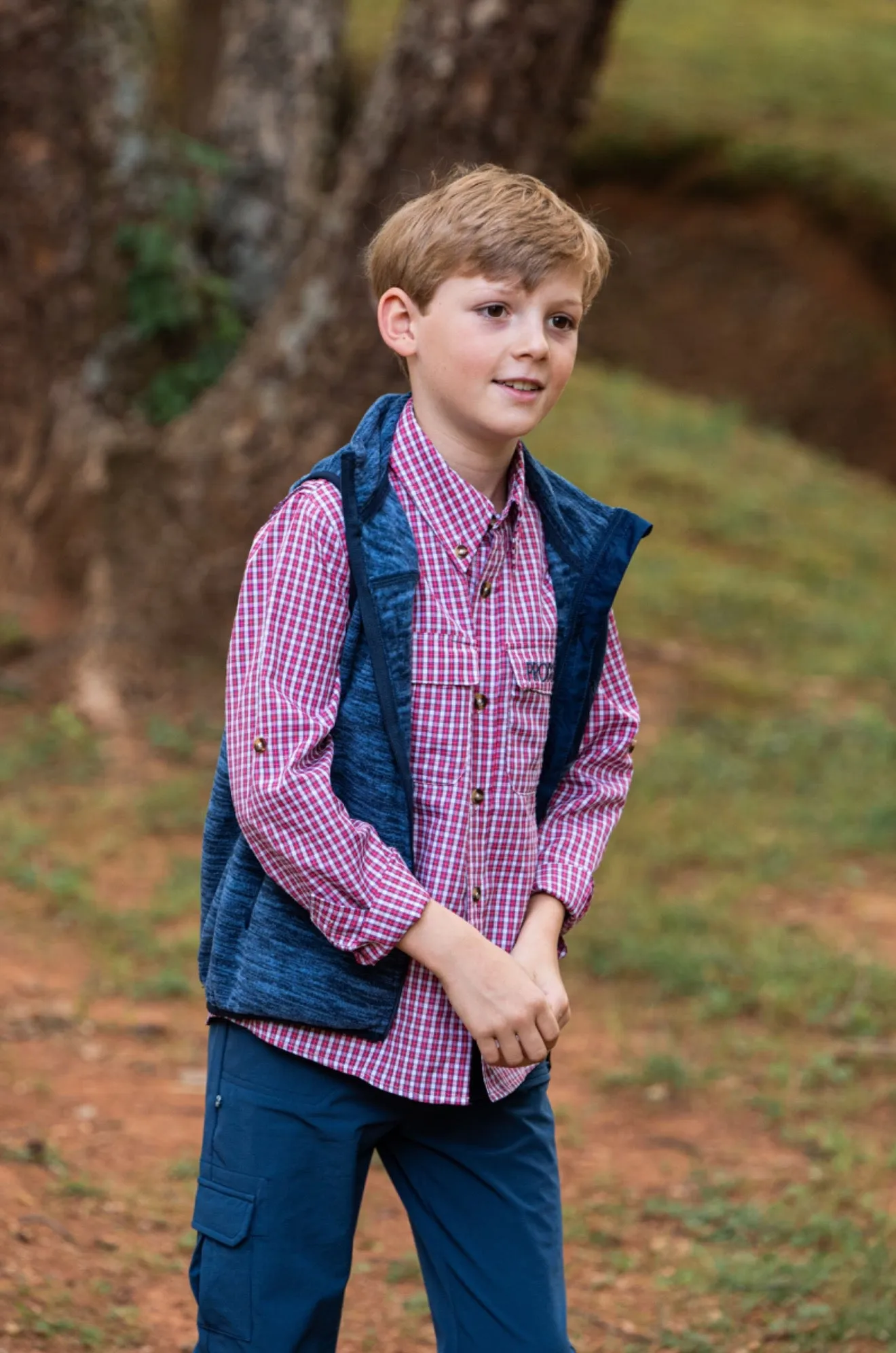 Long Sleeve Founders' Fishing Shirt | Winterberry Plaid