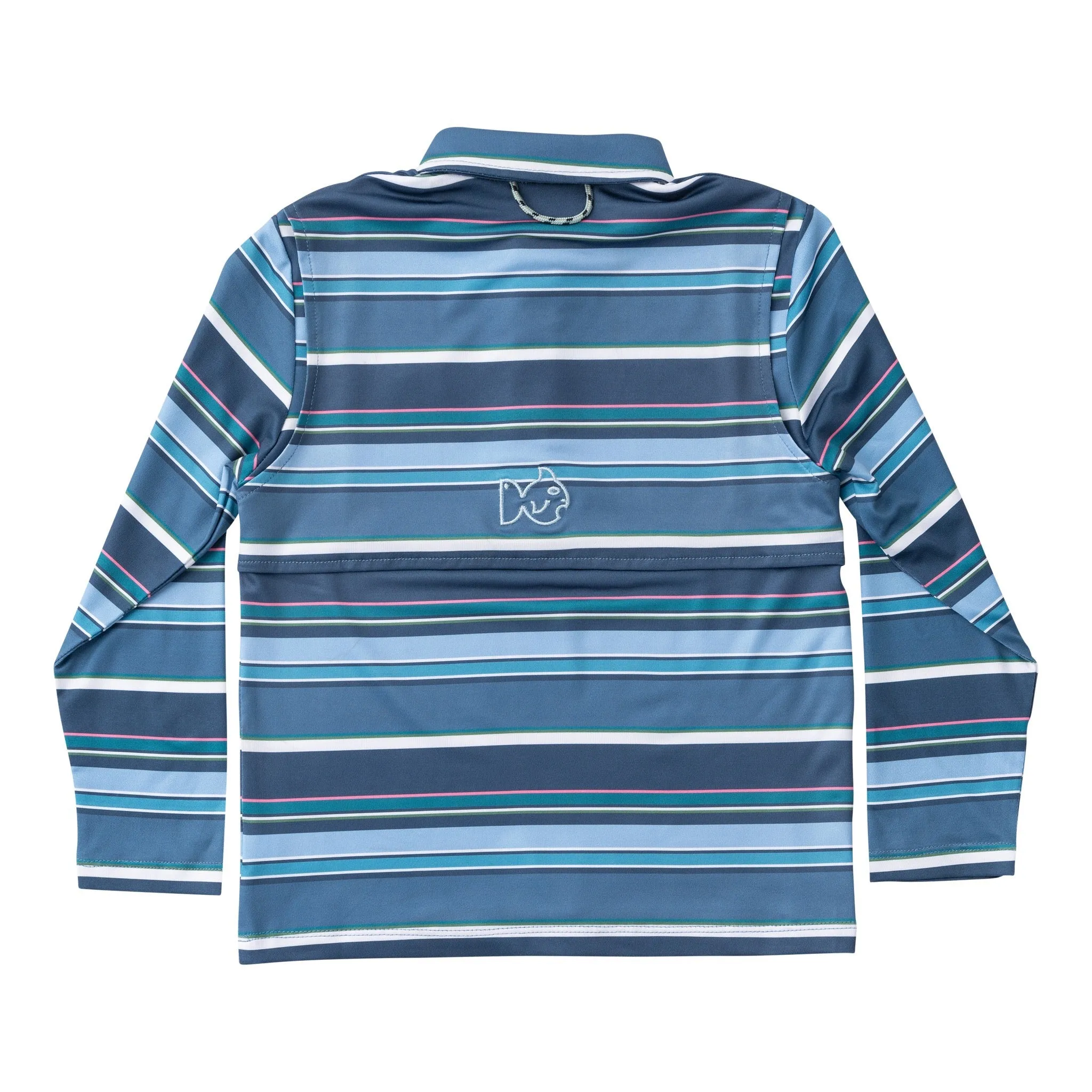 Long Sleeve Pro Performance Polo | Big Dipper Sunset Vibes Stripe