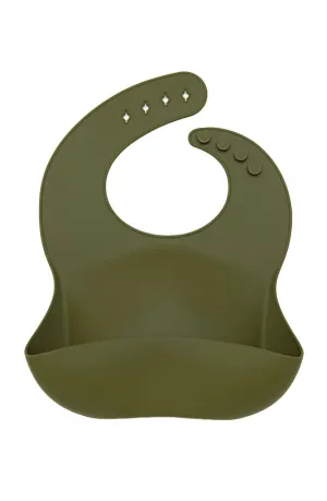 Loulou Lollipop - Silicone Bib - Olive