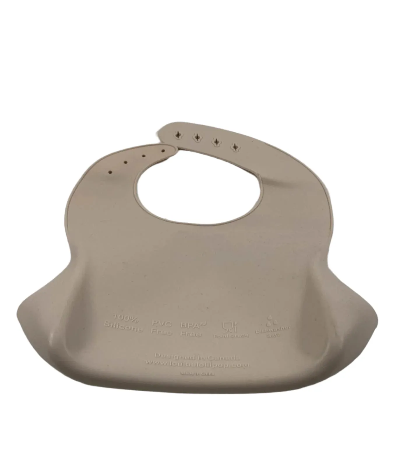 LouLou Lollipop Silicone Bib, Safari