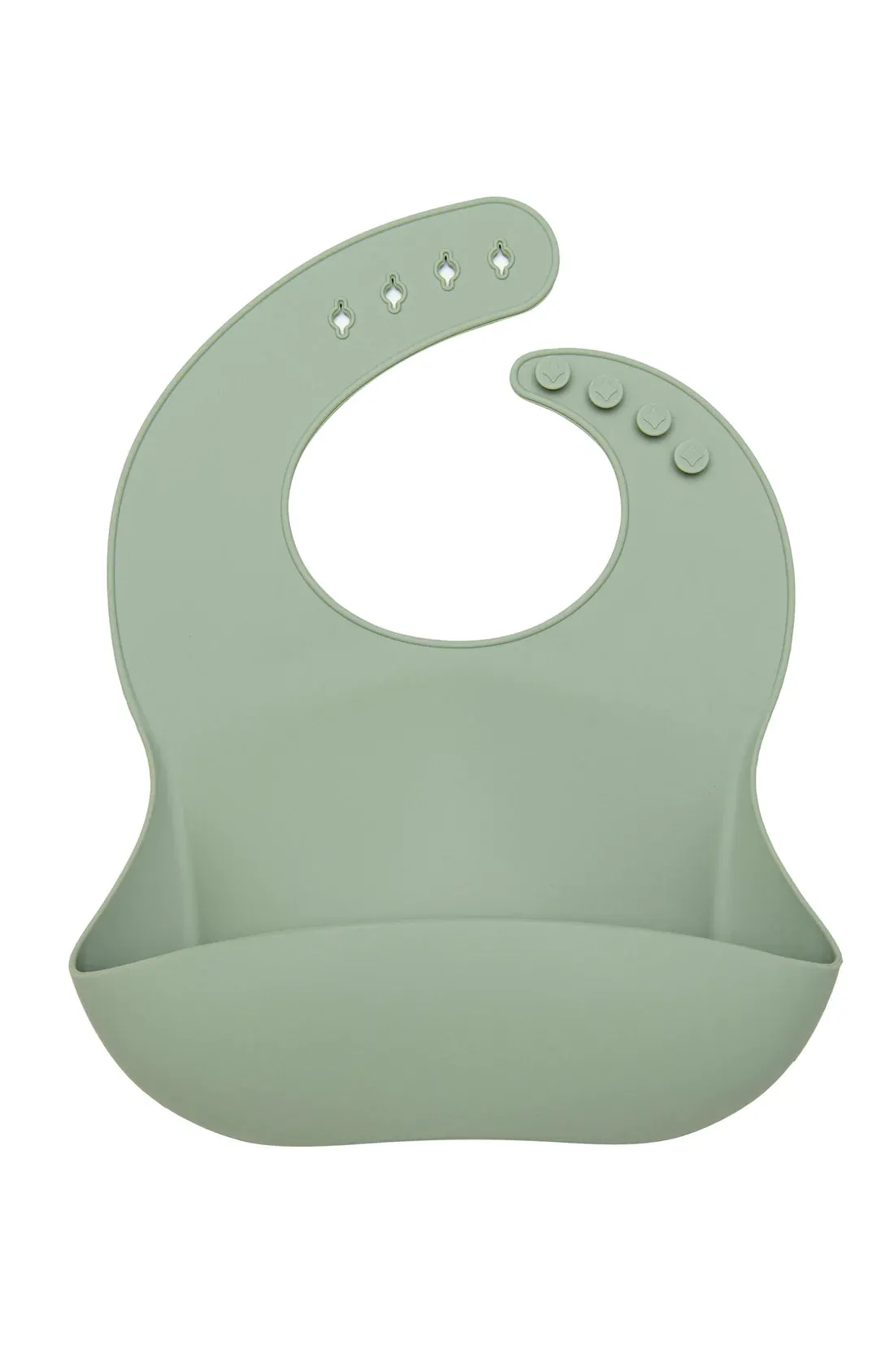 Loulou Lollipop - Silicone Bib - Silver Sage