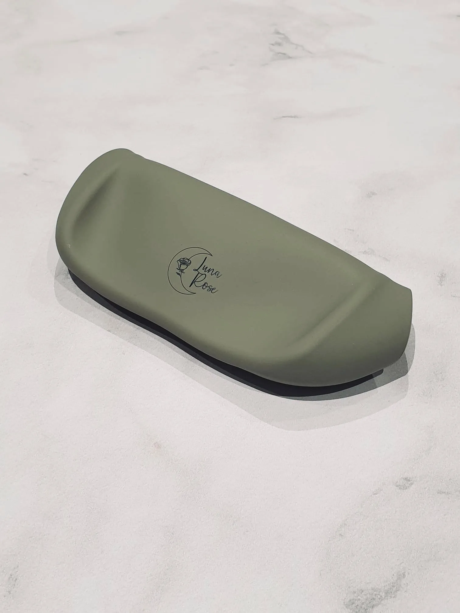 Luna Rose Soft Khaki Silicone Bib