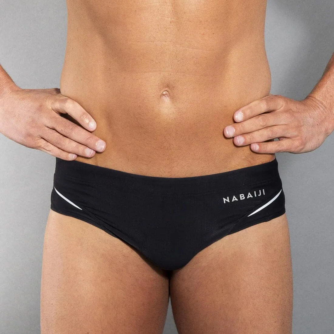 MAILLOT DE BAIN NATATION HOMME SLIP 900 B-FAST  NOIR